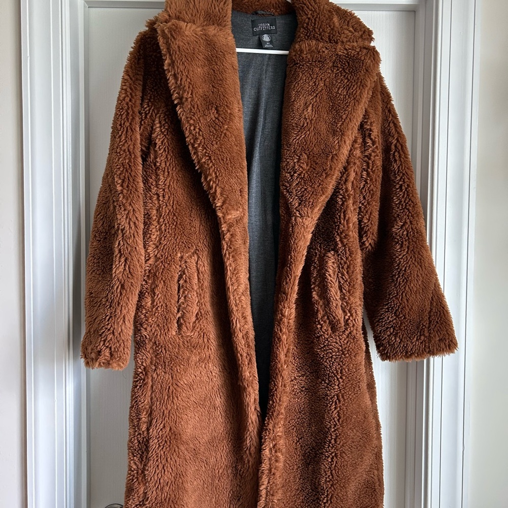 Cozy Brown Faux Fur Coat